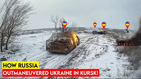 Kursk Battlefield Footage Reveals Devastated Ukrainian Column!