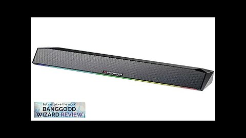 Monster AIRMARS G01 Soundbar bluetooth Speaker Bass RGB Light 3.5mm Audio Wired Review