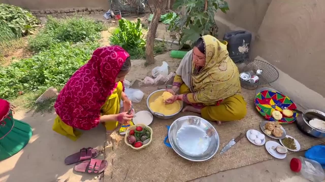 Morning Routine of Desert Women Pakistan | Cooking Unique Traditional Food | Village Life Pakistan
