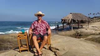 The Beach Captain in Time-Lapse. Windansea Beach, La Jolla, California. TL 054
