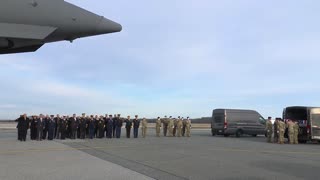 President Trump and the First Lady Participate in a Dignified Transfer Ceremony