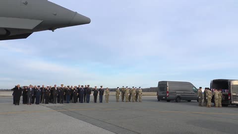 President Trump and the First Lady Participate in a Dignified Transfer Ceremony