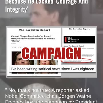 Fact Check: Nobel Chair Did NOT say Trump Didn't Win Prize Because He Lacked 'Courage And Integrity'