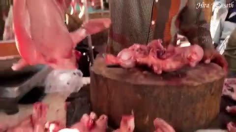 Meat market with female sex anchor