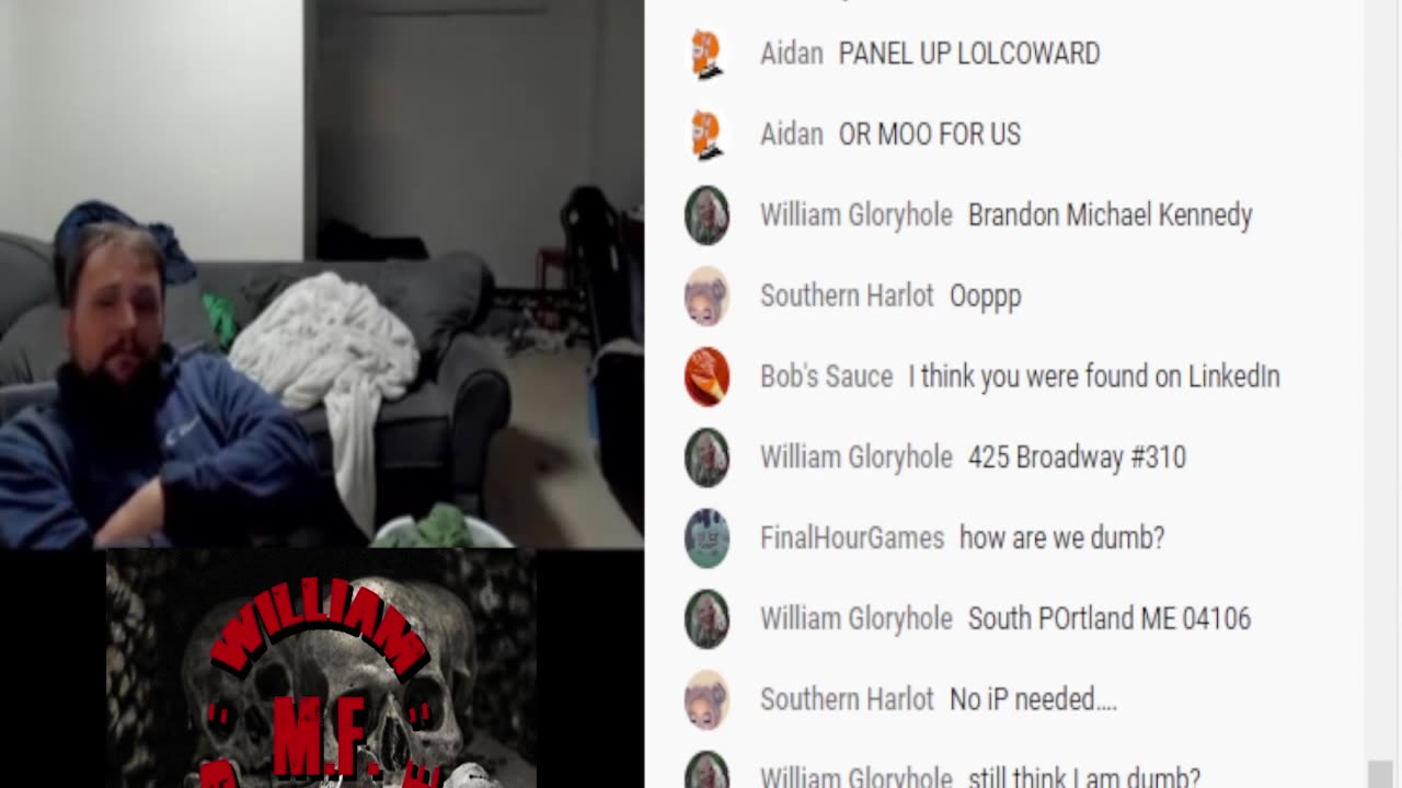 Full Metal Kendo getting the Gloryhole treatment LIVE on his own stream. (FROM 9-3-2022)