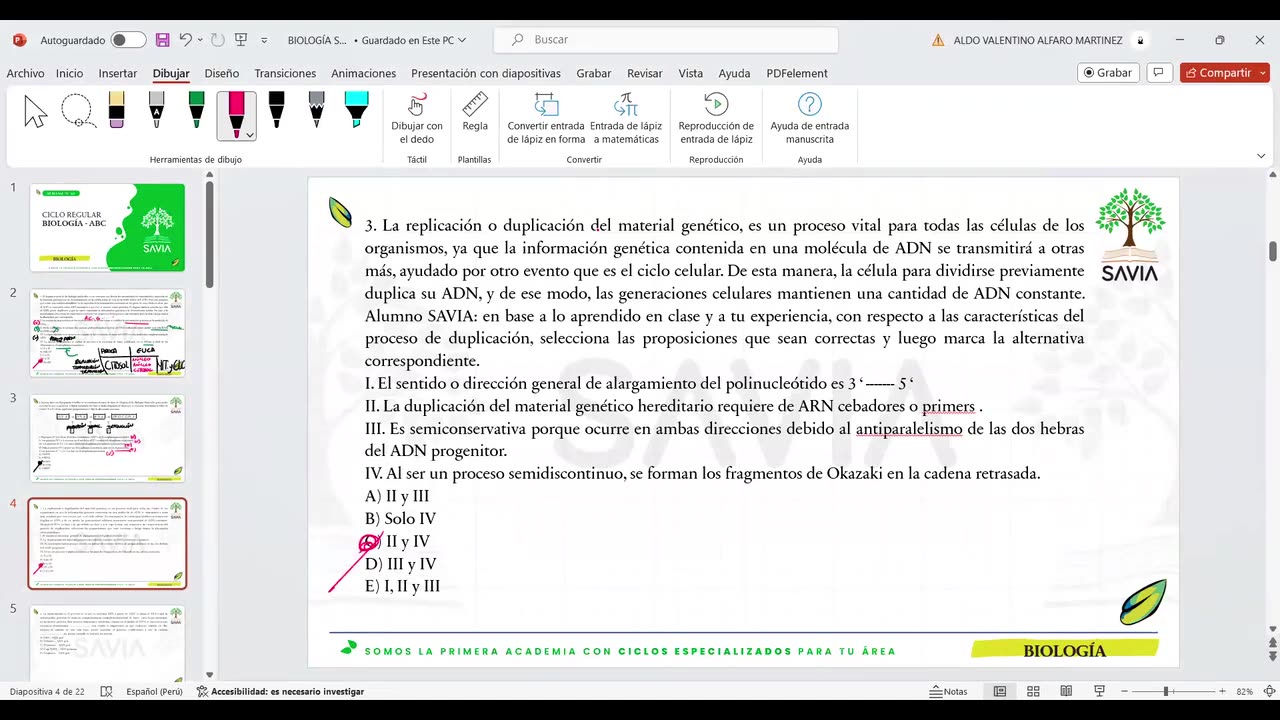 SAVIA REGULAR 2025 | Semana 06 | Biología