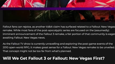 FALLOUT NEW VEGAS REMAKE