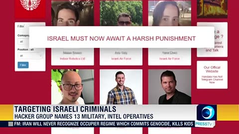 Hacker group exposes Israeli's service men in genocide
