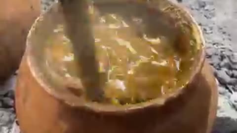 Viral Champaran Handi Mutton 🍖🔥 | Slow-Cooked Clay Pot Mutton from India!