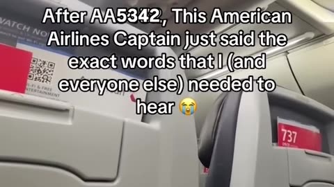 American Airlines captain eases passenger concern after DC collision
