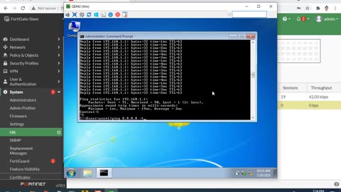 How to configure a backup firewall on Fortigate