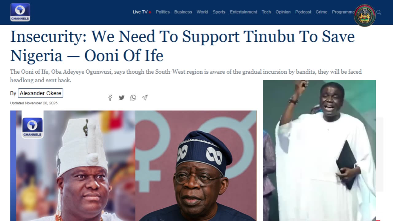 South‑West Backs Tinubu: Ooni of Ife’s Call vs Nnamdi Kanu’s Warning to Yoruba