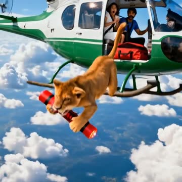 The cub saved millions of lives in the helicopter and prevented the helicopter from exploding