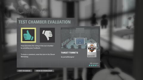 Portal 2: Community Test Chamber - TARGET TURRETS by portal2designer