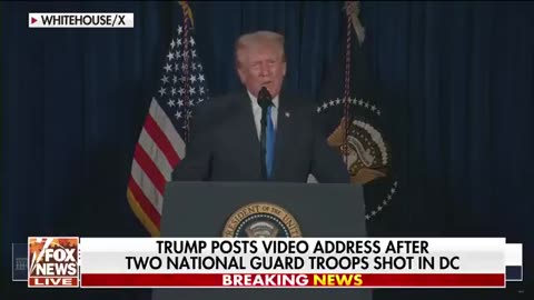 BREAKING_ Trump addresses the nation following shooting of two National Guardsmen in DC