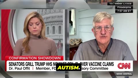 Dr. Paul Offit: Goes all in for Vaccines and opposes RFK's nomination.