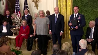 Biden awards Medal of Freedom to Clinton, Bono and others