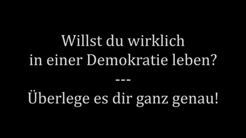 ⚠️ Die Wahrheit über die Demokratie und wie sich alle für immer aus dem Sklaventum befreien!