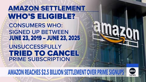 Amazon agrees to pay $2.5 billion to settle FTC claim