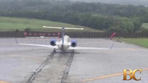 United Express plane skids off runway at Virginia airport, police say
