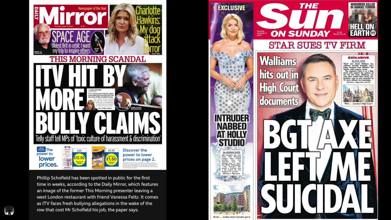 Toxic ITV Part 1 - How Holly Has Survived The Sack From This Morning (24h After Upload, Resigns).👁 💡
