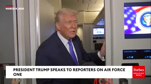 FULL AIR FORCE ONE GAGGLE: Trump Takes Multiple Questions From Reporters On Flight To D.C.