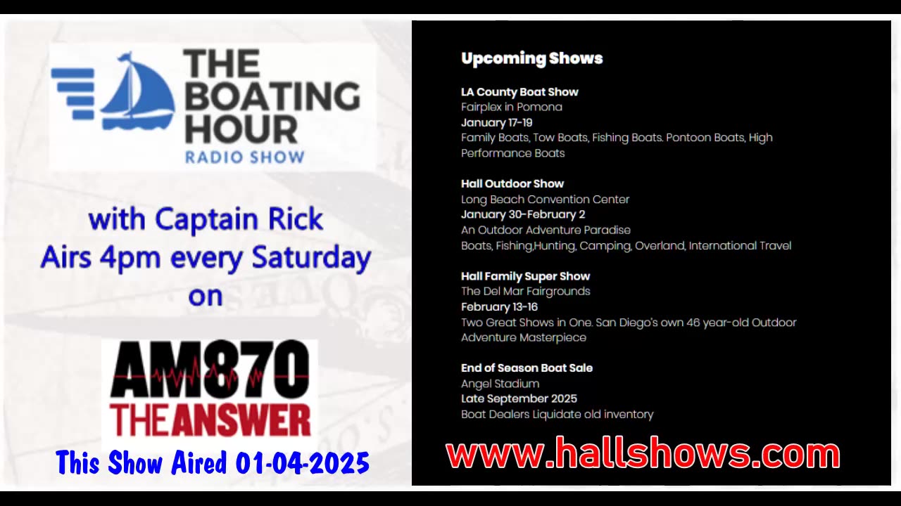 The Boating Hour with Captain Rick - 01-04-2025