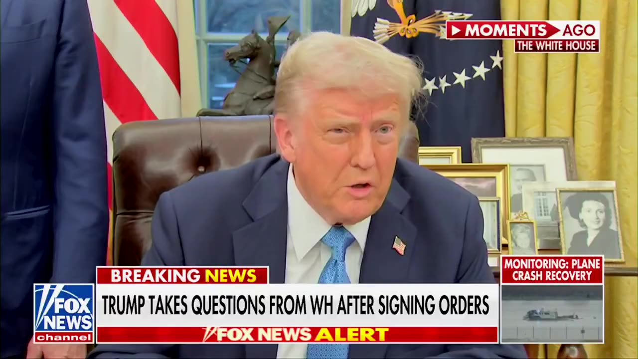 President Trump explains exactly why he's commenting on the details of American Airlines crash in DC