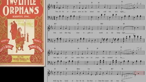 Two Little Orphans -- Original Arrangement 1899 -- Burke/Horner