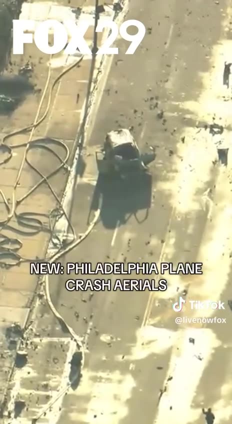 Philly Plane Crash Aerials