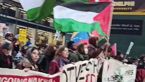 The International Day of Solidarity with the Palestinian People in NYC.