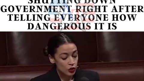 UNHINGED DEMOCRATS SHUTTING DOWN GOVERNMENT RIGHT AFTER TELLING EVERYONE HOW DANGEROUS IT IS