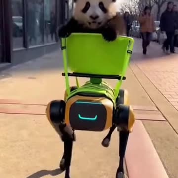 Drone Panda Taxi Riders