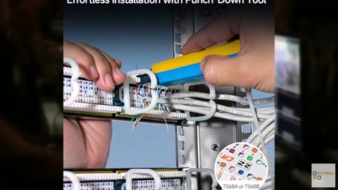 Cable Matters [UL Listed] 24 Port Patch Panel Rackmount or Wall Mount 19-Inch, 1