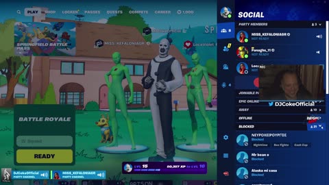 🔴 #Live [GR/CY/EN/BG] 🎮:Fortnite dike mu!! | Follow @ social: @DJCokeOfficial | !addme !social |
