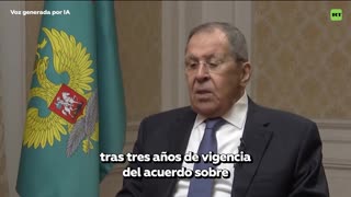 Lavrov señala al culpable de la tensión política en torno a Irán