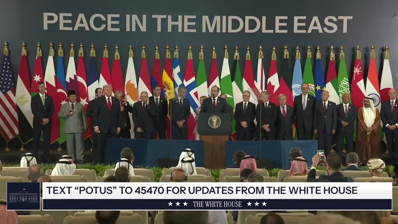 President Trump Participates in a Middle East Peace Ceremony-The White House