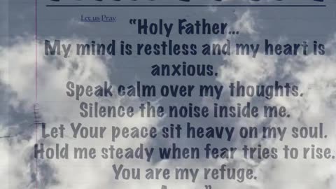 Prayer for Anxiety & Inner Peace | Calm My Mind, Lord