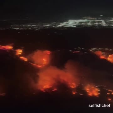 Pacific Palisades Fire flyover Jan 12