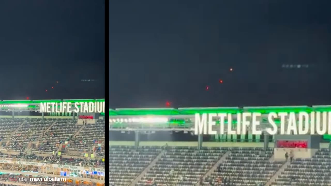 Des dizaines d'OVNI repérés au Metlife Stadium dans le New Jersey