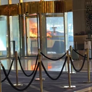 BREAKING: Tesla Cybertruck explodes at the entrance to Trump International Hotel in Las Vegas.