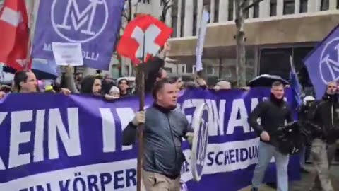 Massive protest in Switzerland Against Mandatory Vaccination Law!