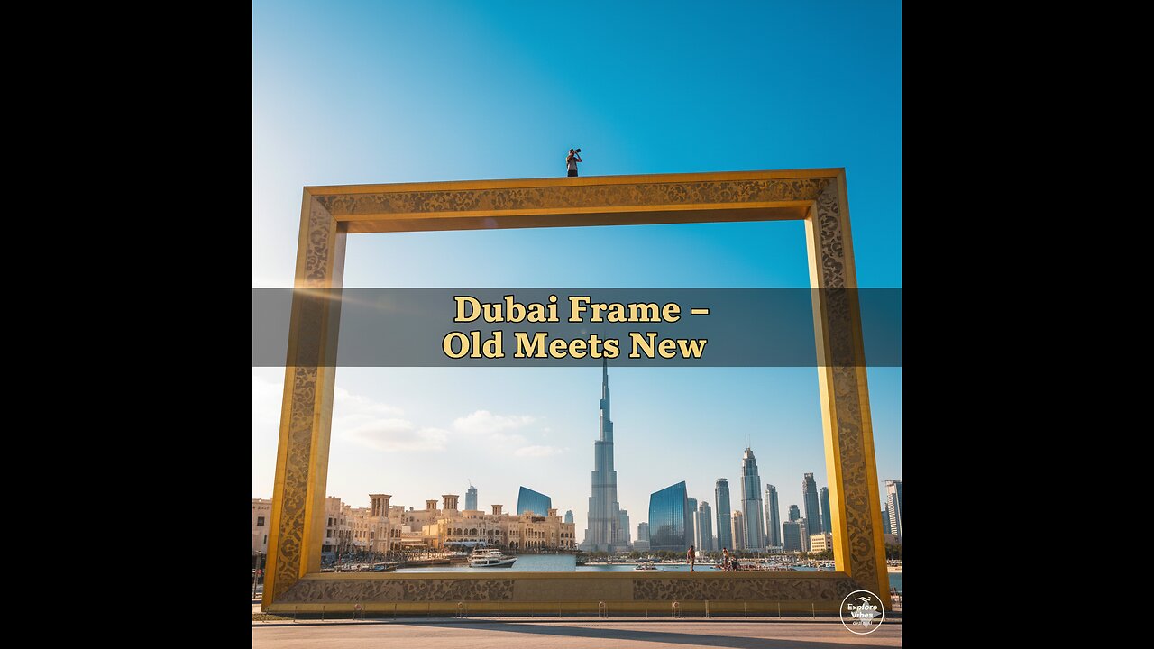 Dubai Frame – The Iconic Bridge Between Old and New Dubai 🇦🇪 | Explore Vibes Official