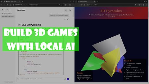 Build a 3D Pyraminx Game with Local AI on Fedora 43