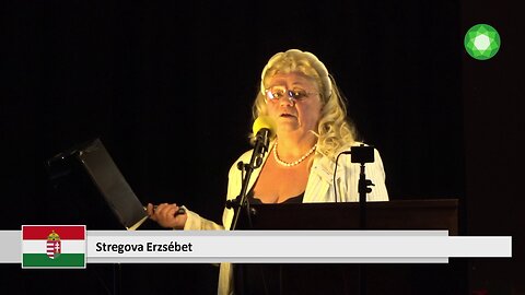 Stregova Erzsébet előadása a VI. Nemzetközi Béke- és Egészségkonferencián
