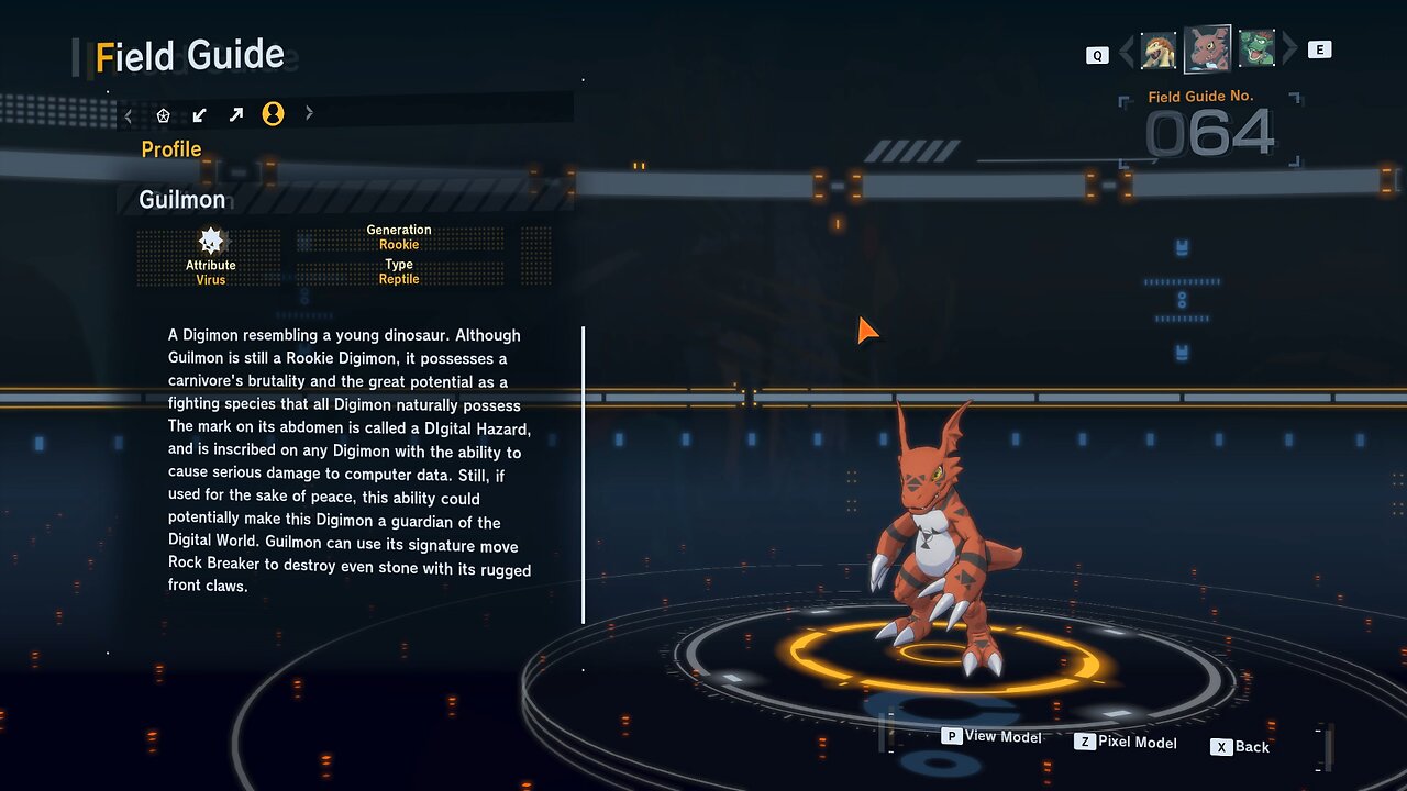 guilmon all digivolution/de-digivolution/profile Digimon Story Time Stranger