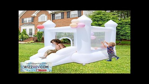 White Bounce HouseInflatable Bounce House for Kids 3-6 Birthday Party Events Family Review