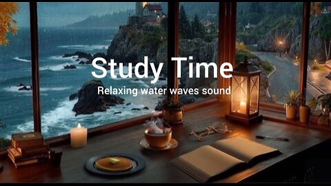 Hour Study Timer Calm Sea Waves Sound for Deep Focus and Concentration