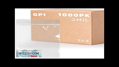 Clear Plastic Reusable Zip Bags Bulk GPI Case of 1000 3" Review