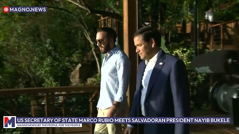 US Secretary of State Marco Rubio meets President of Salvador Nayib Bukele at Lake Coatepeque